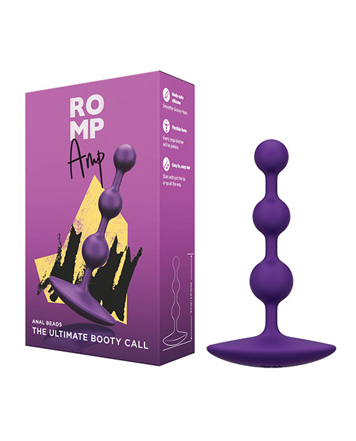 Romp Amp Flexible Anal Beads - Violet - LUST Depot