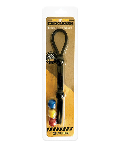 Boneyard Double Cock Leash - Black - LUST Depot