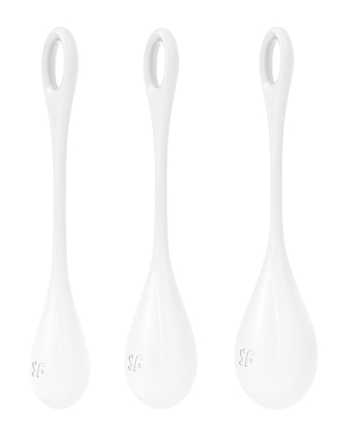 Satisfyer Yoni Power 1 Balls Training Set - White - LUST Depot