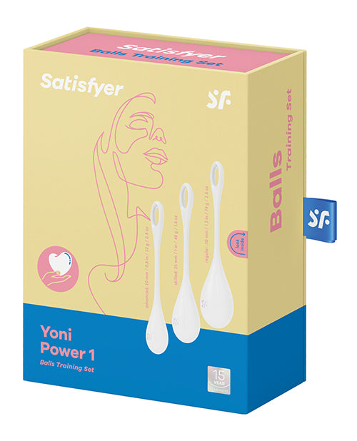 Satisfyer Yoni Power 1 Balls Training Set - White - LUST Depot