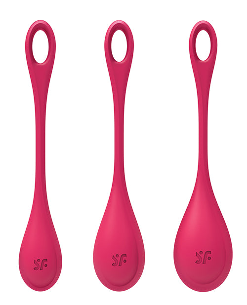 Satisfyer Yoni Power 1 Balls Training Set - Red - LUST Depot