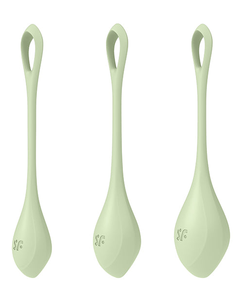 Satisfyer Yoni Power 2 Balls Training Set - Light Green - LUST Depot