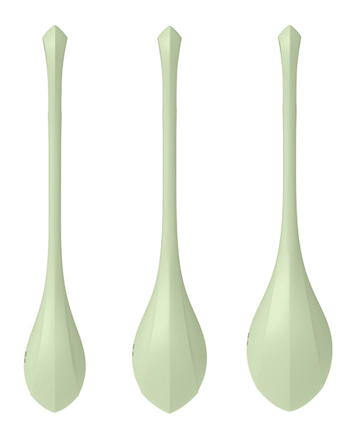 Satisfyer Yoni Power 2 Balls Training Set - Light Green - LUST Depot