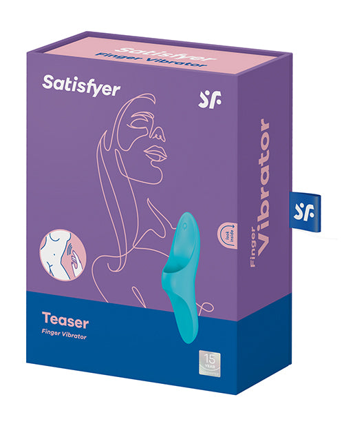 Satisfyer Teaser Finger Vibrator - Light Blue - LUST Depot