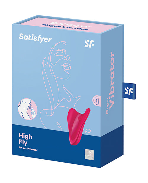 Satisfyer High Fly Finger Vibrator - Red - LUST Depot