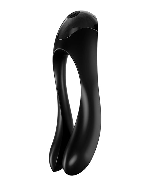 Satisfyer Candy Cane Finger Vibrator - Black - LUST Depot