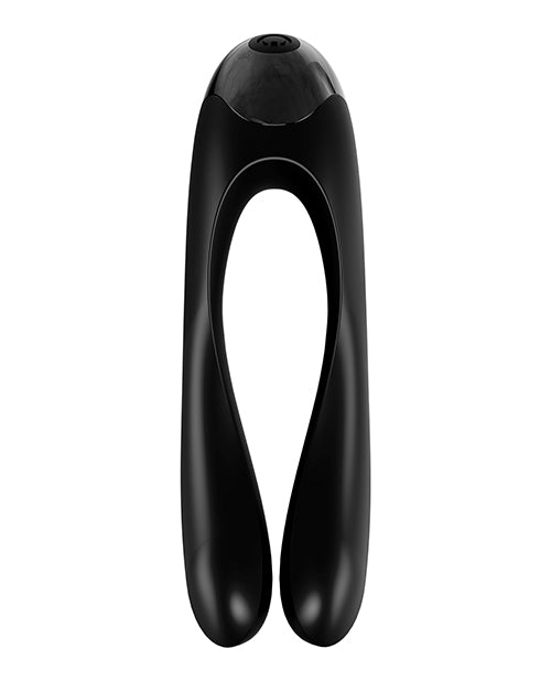 Satisfyer Candy Cane Finger Vibrator - Black - LUST Depot