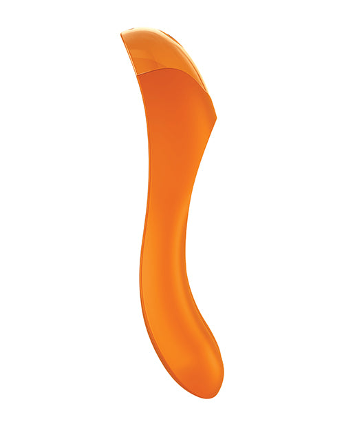 Satisfyer Candy Cane Finger Vibrator - Orange - LUST Depot