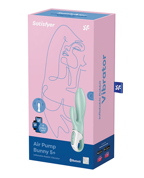 Satisfyer Air Pump Bunny 5+ - Mint - LUST Depot