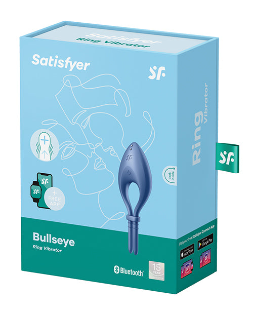 Satisfyer Bullseye Ring Vibrator - Blue - LUST Depot