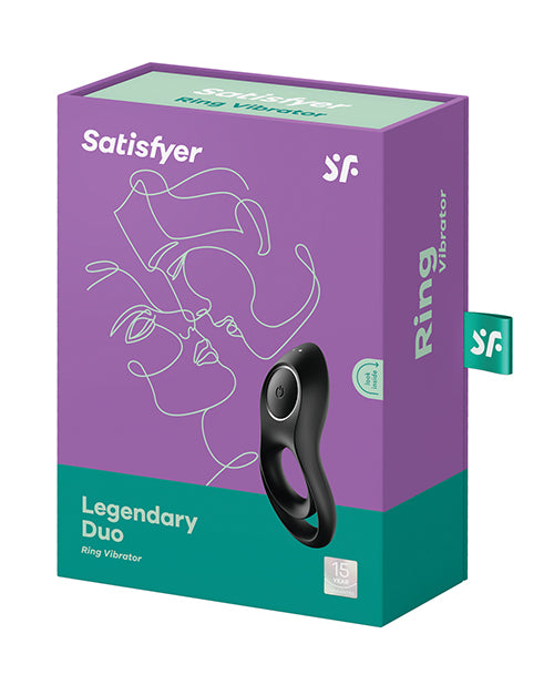 Satisfyer Legendary Duo Ring Vibrator - Black - LUST Depot