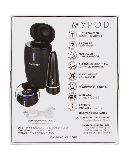 My Pod Vibrating Massager - Black - LUST Depot