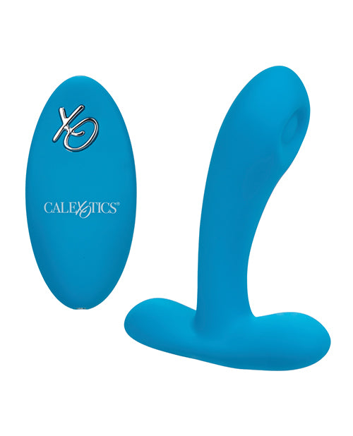 Silicone Pulsing Pleaser W-remote - Blue - LUST Depot