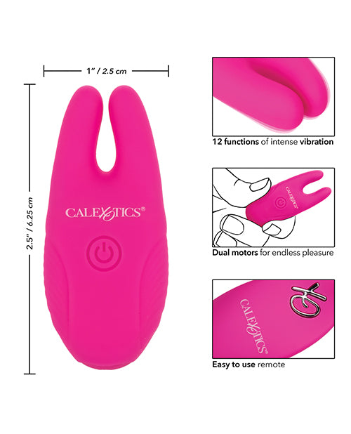 Silicone Nipple Clamps W-remote - Pink - LUST Depot