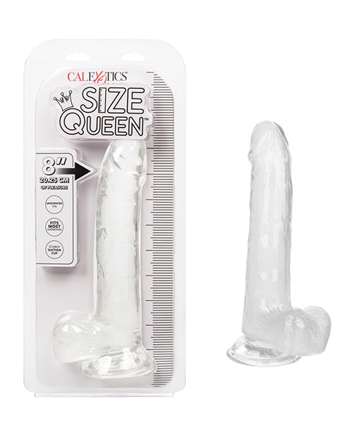 Size Queen 8" Dildo - Clear - LUST Depot