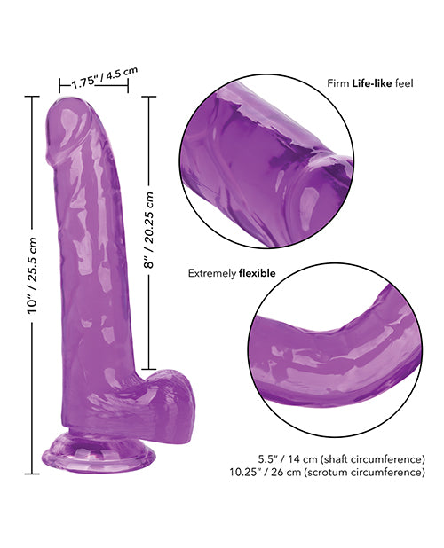 Size Queen 8" Dildo - Purple - LUST Depot