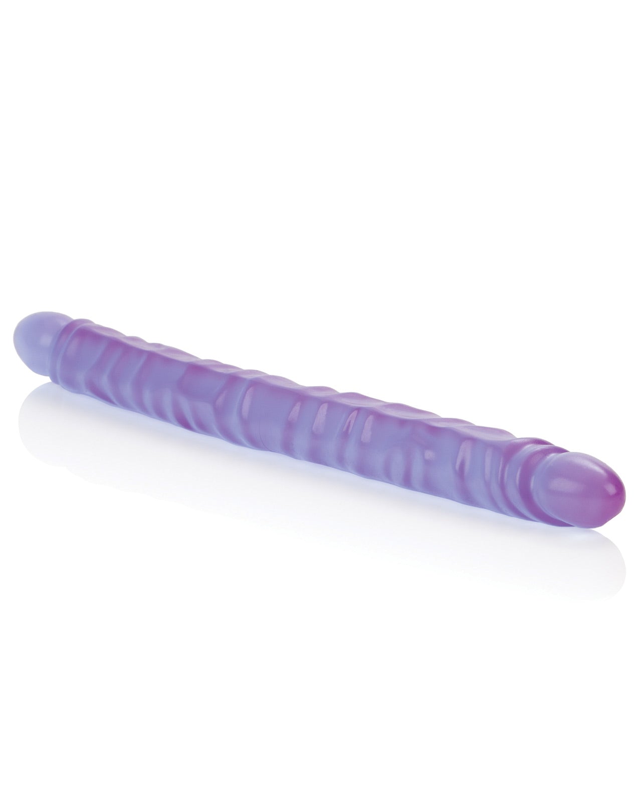 17" Slim Jim Duo Veined Super Slim Dong - Reflective Gel - LUST Depot