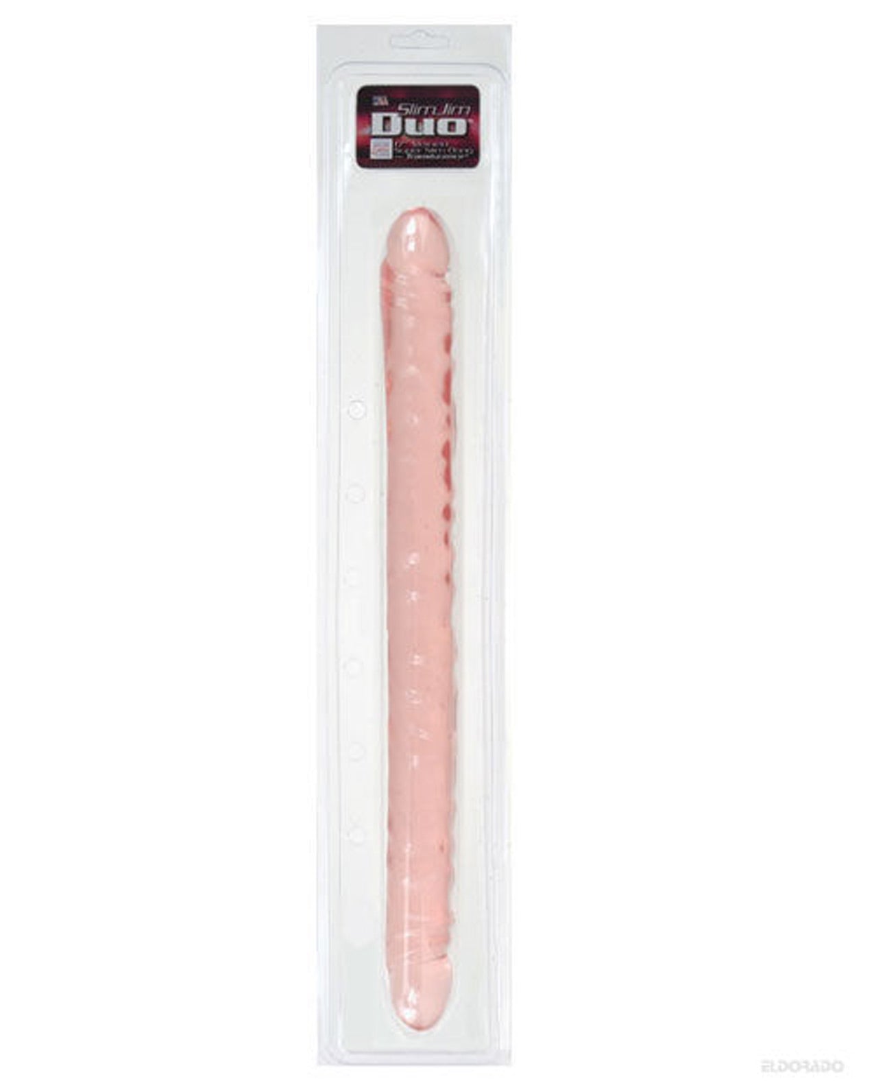 17" Slim Jim Duo Veined Super Slim Dong - Translucence Gel - LUST Depot