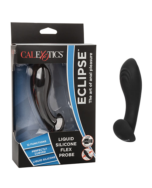 Eclipse Liquid Silicone Flex Probe - Black - LUST Depot