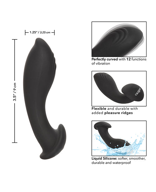 Eclipse Liquid Silicone Flex Probe - Black - LUST Depot