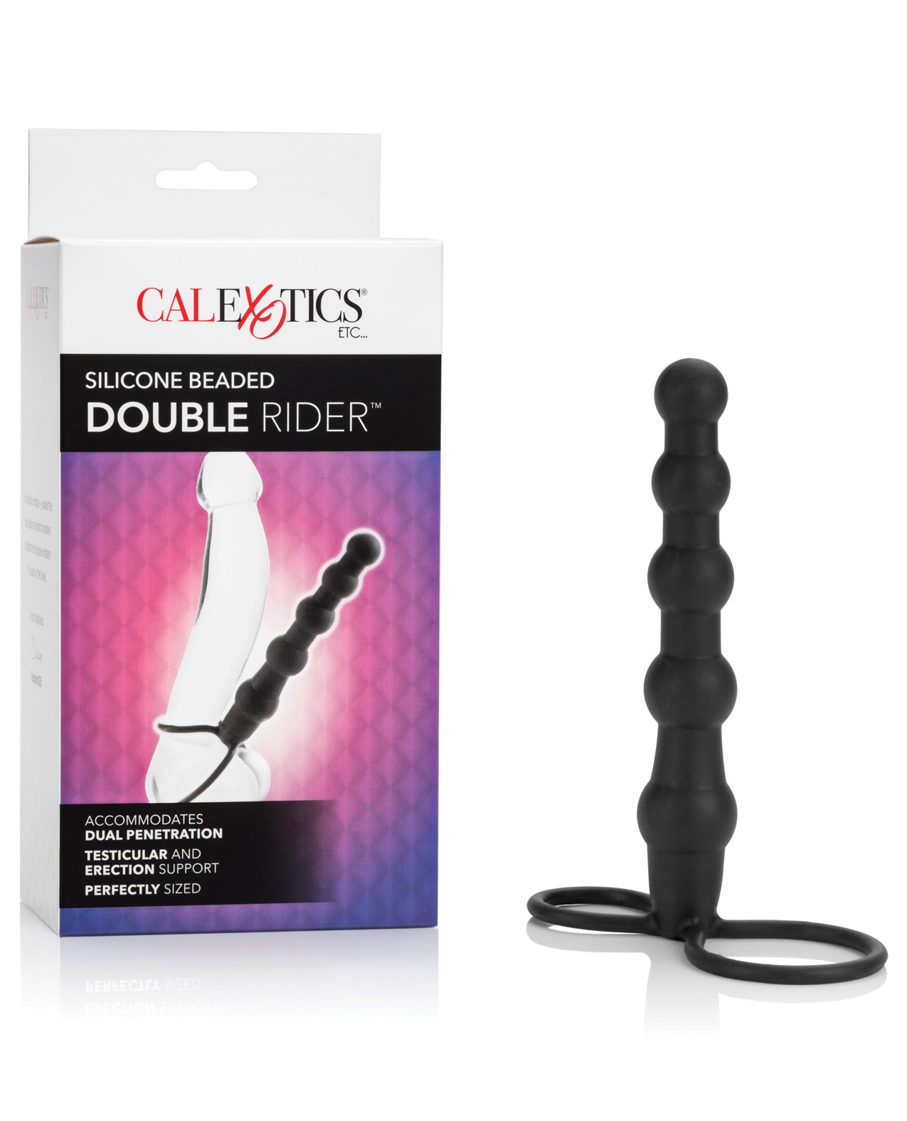 Double Rider Silicone Beaded - Black - LUST Depot