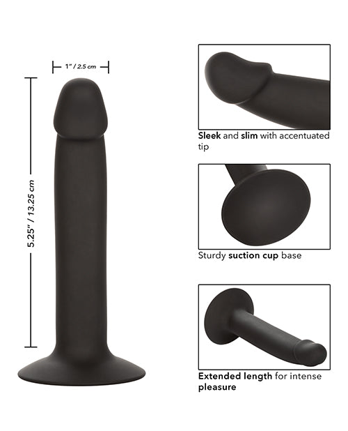 Silicone Slim Anal Stud - Black - LUST Depot