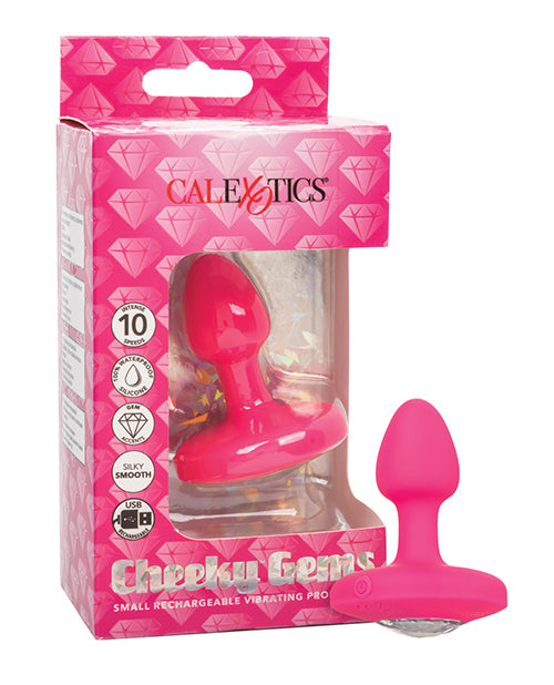 Cheeky Gems Small Rechargeable Vibrating Probe - Pink - LUST Depot