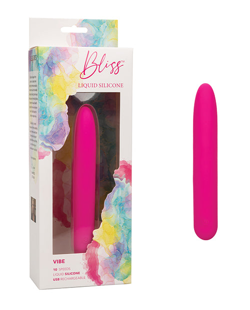 Bliss Liquid Silicone Vibe - Pink - LUST Depot