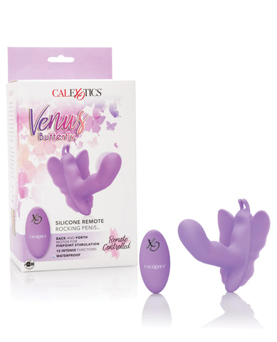 Venus Butterfly Silicone Remote Rocking Penis