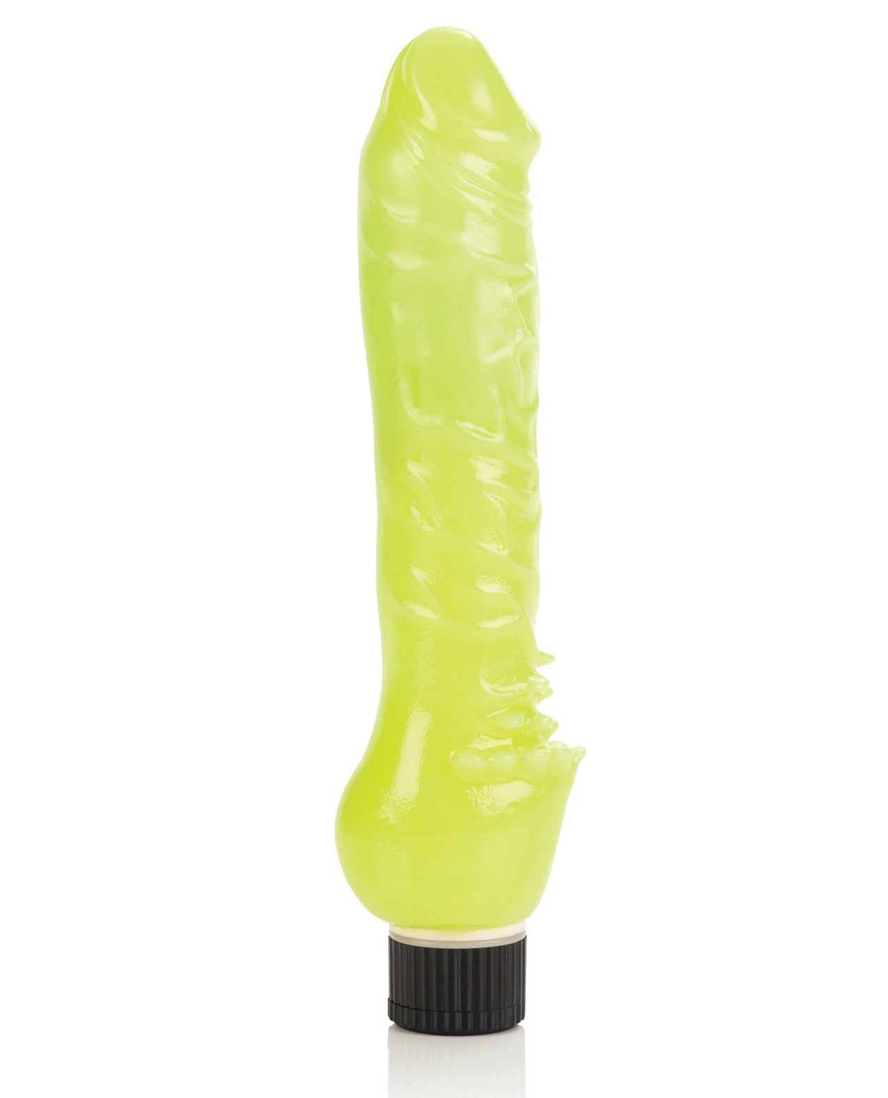 Glow-in-the-dark 7" Jelly Penis Vibe - Green - LUST Depot