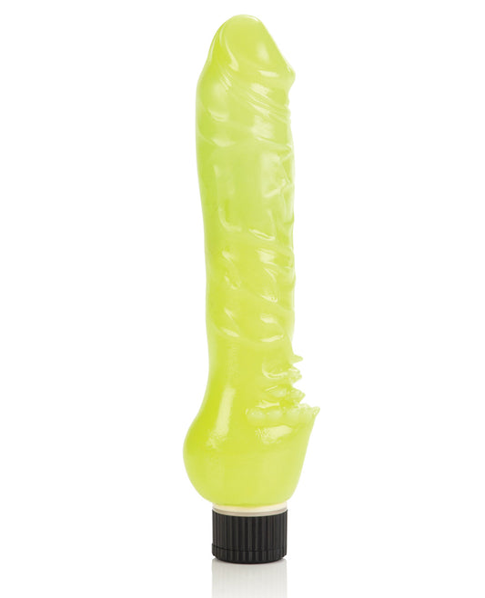 Glow-in-the-dark 7" Jelly Penis Vibe - Green - LUST Depot