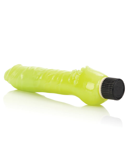 Glow-in-the-dark 7" Jelly Penis Vibe - Green - LUST Depot