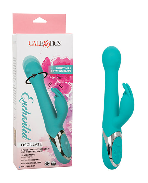 Enchanted Oscillate Vibrator - Turquoise Blue - LUST Depot