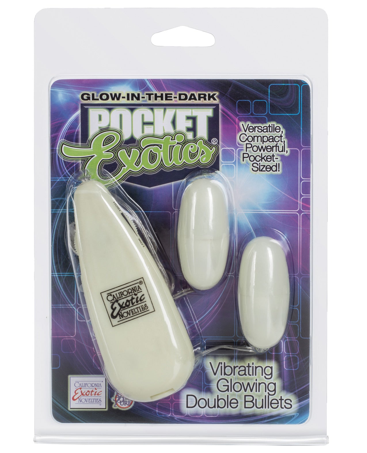 Pocket Exotics Glow In The Dark Double Bullets - LUST Depot