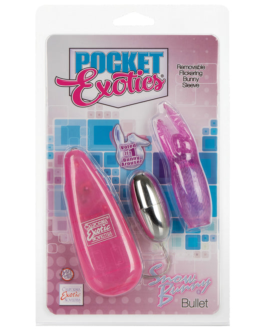 Pocket Exotics Snow Bunny Bullet - Pink - LUST Depot