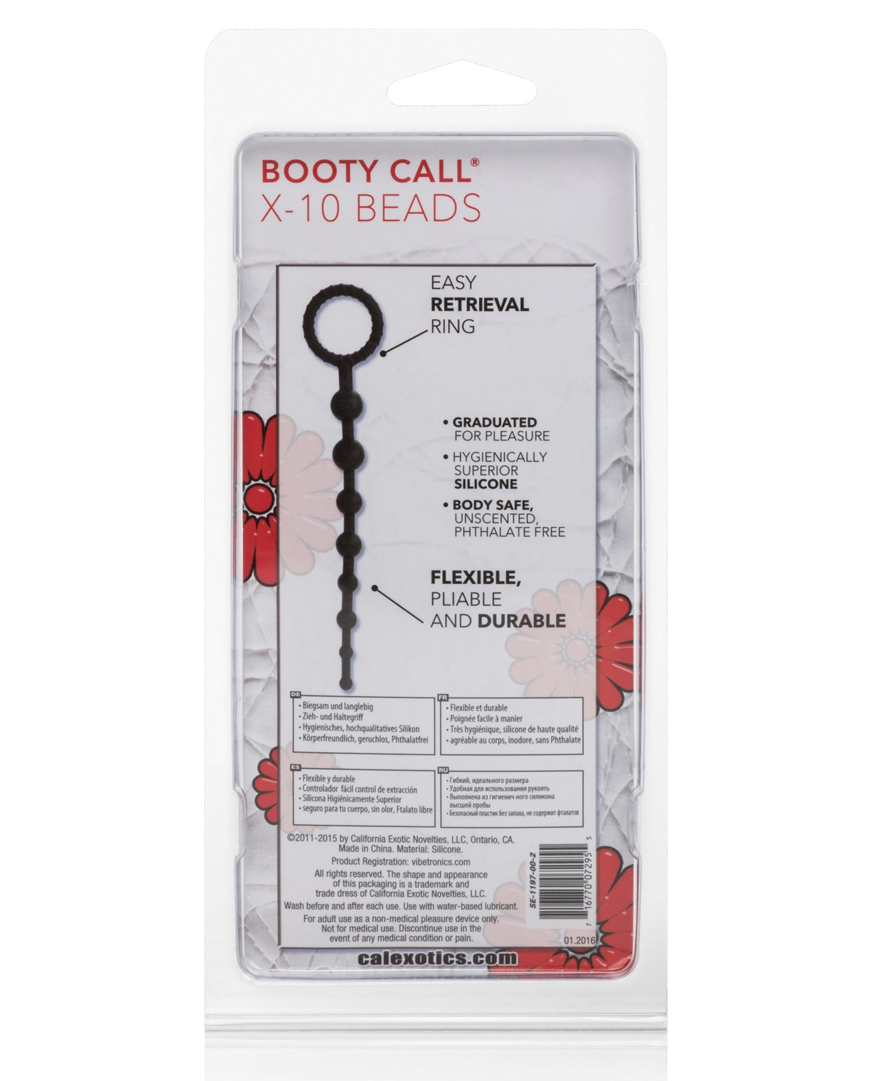 Booty Call X-10 Beads - Black - LUST Depot