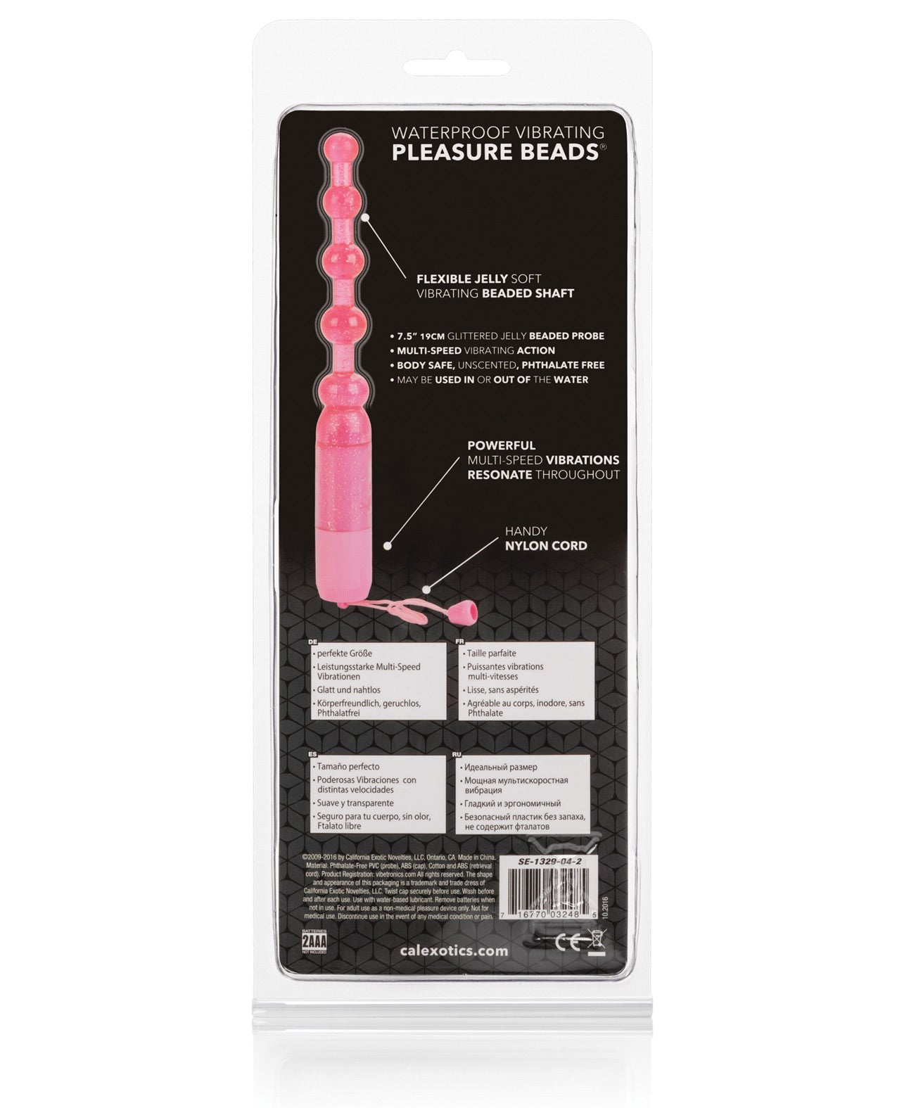 Vibrating Pleasure Beads Waterproof - Pink - LUST Depot