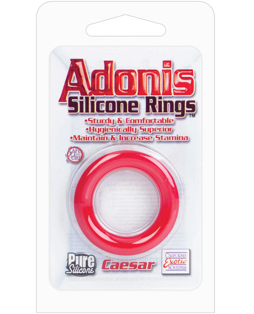 Adonis Caesar Silicone Ring - Red - LUST Depot