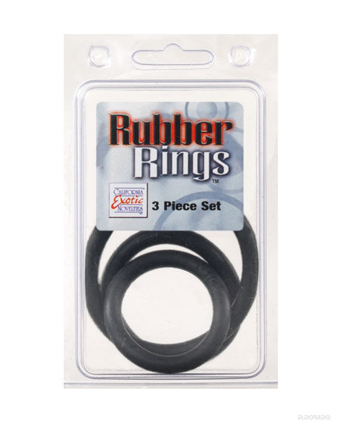 Rubber Ring Set - Black - LUST Depot