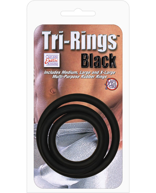 Tri-rings - Black - LUST Depot