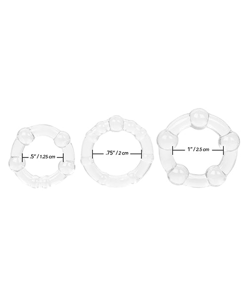 Silicone Island Rings - Clear - LUST Depot