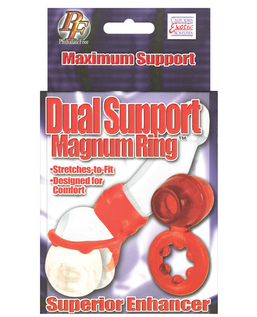 Dual Support Magnum Ring - Red - LUST Depot