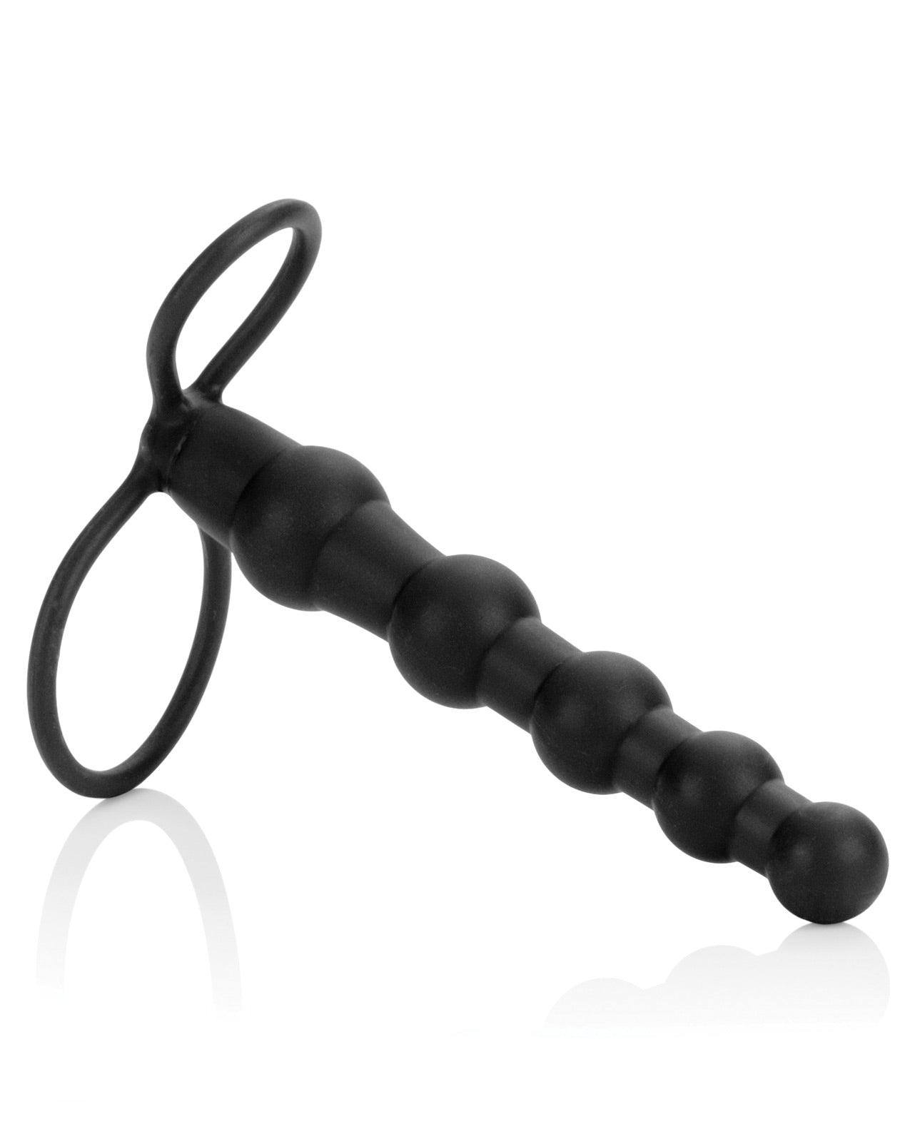 Love Rider Beaded Dual Penetrator - Black - LUST Depot