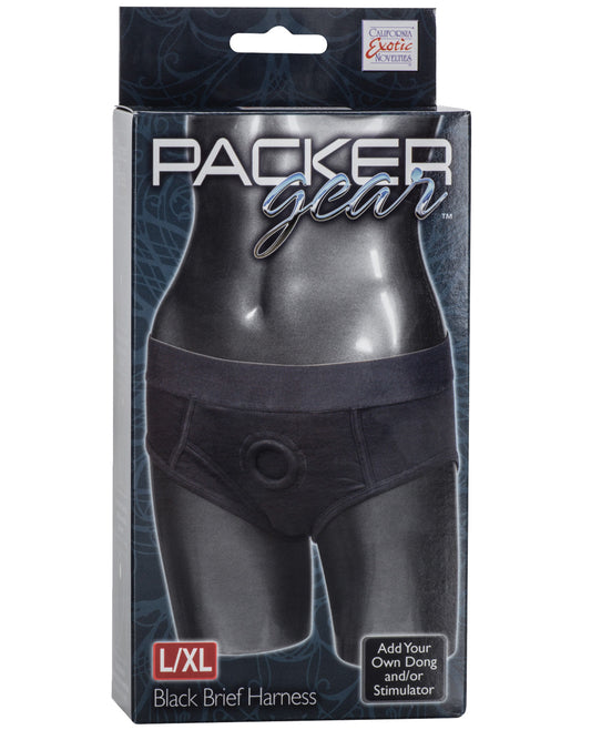 Packer Gear Brief Harness L-xl - Black - LUST Depot