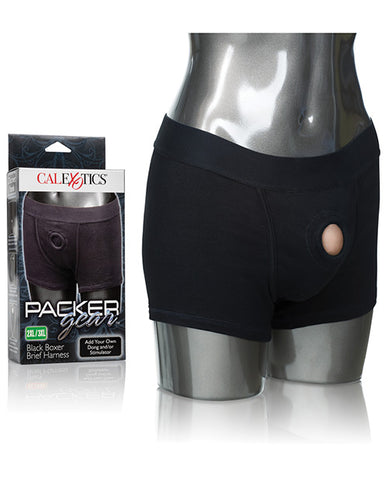 Packer Gear Boxer Brief Harness 2xl-3xl - Black