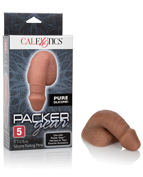 Packer Gear 5" Silicone Packing Penis - Brown - LUST Depot