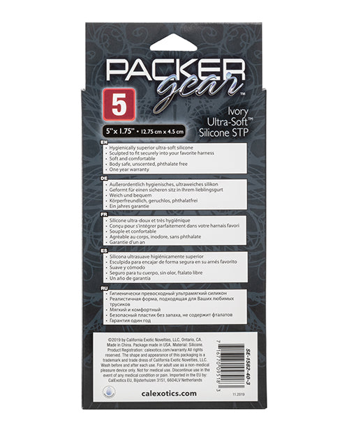 Packer Gear 5" Ultra Soft Silicone Stp - Ivory - LUST Depot