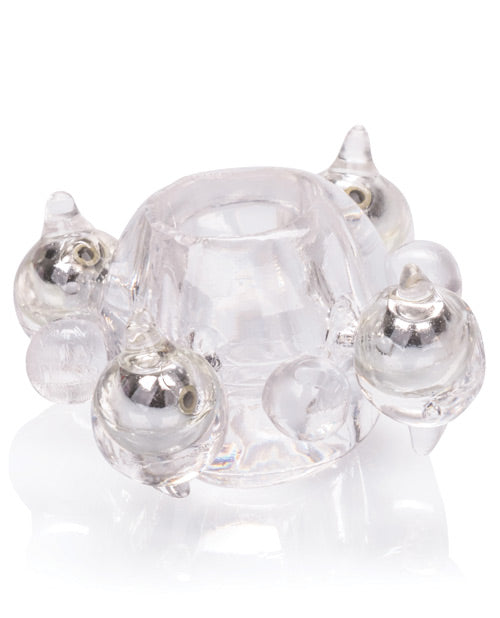 Basic Essentials Enhancer Ring W/beads - Clear - LUST Depot