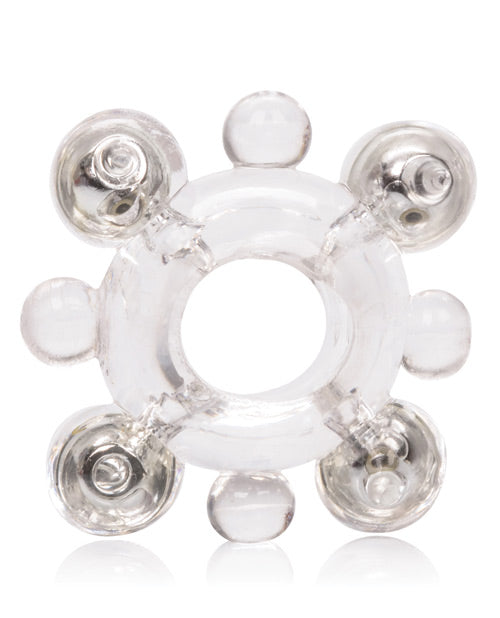 Basic Essentials Enhancer Ring W/beads - Clear - LUST Depot