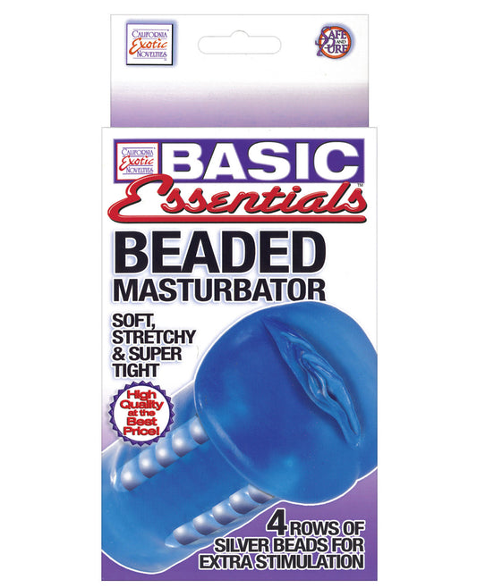 Basic Essentials Beaded Masturbator - LUST Depot